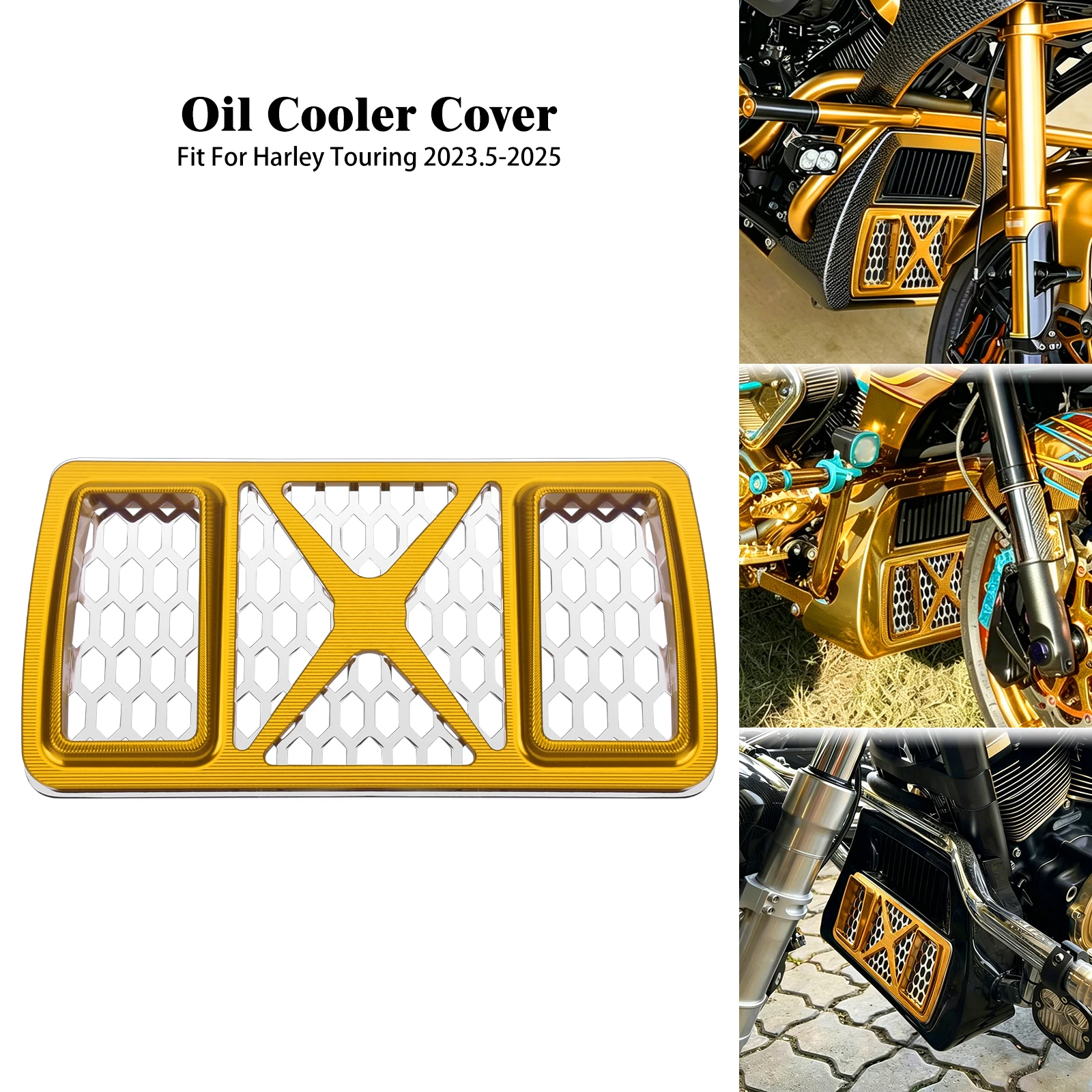 Motorcycle Radiator Guard Protection Aluminum Grill For Harley Touring Electra Road Street Glide 2023.5-25 Oil Cooler Mesh Cover
Motorcycle Radiator Guard Protection Aluminum Grill For Harley Touring Electra Road Street Glide 2023.5-25 Oil Cooler Mesh Cover