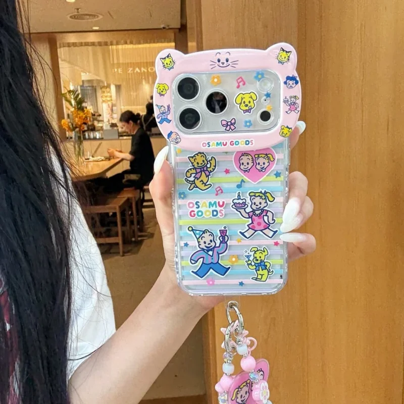 Funny Cute 3D Camerea Color Stripes Phone Case For iPhone 17 Pro 16 15 Pro Max Back Cover with Pendant Chain Cases Funda
Funny Cute 3D Camerea Color Stripes Phone Case For iPhone 17 Pro 16 15 Pro Max Back Cover with Pendant Chain Cases Funda