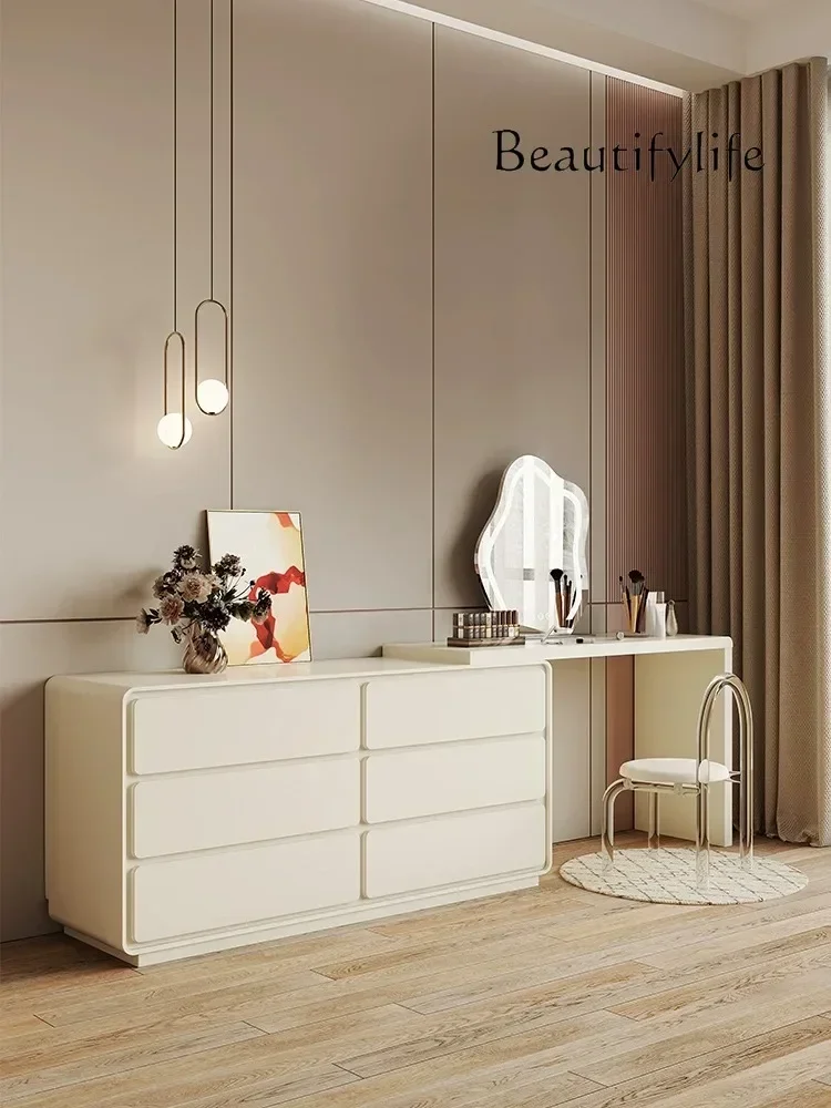 N19 N Nordic Modern Minimalist Cream Style Dresser Retractable Integrated Chest of Drawers
N19 N Nordic Modern Minimalist Cream Style Dresser Retractable Integrated Chest of Drawers