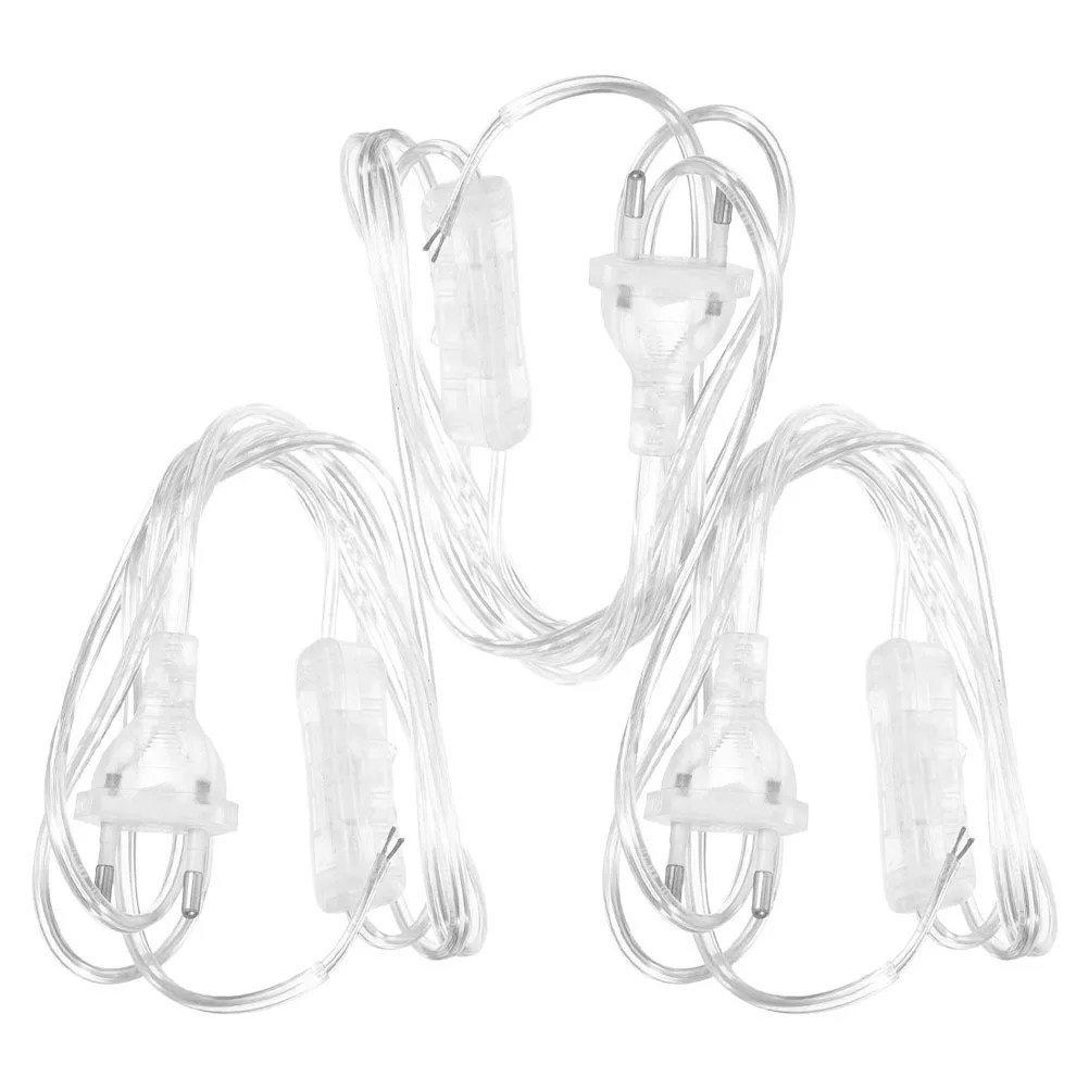 3pcs Power Cord Transparent European Plug Lamp Switch Clear Cable For Home Desk Pendant Light Replacement Household Use Diy
3pcs Power Cord Transparent European Plug Lamp Switch Clear Cable For Home Desk Pendant Light Replacement Household Use Diy