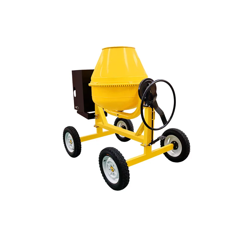 Mobile electric mixer Two-wheel vertical cylindrical concrete mixer
Mobile electric mixer Two-wheel vertical cylindrical concrete mixer