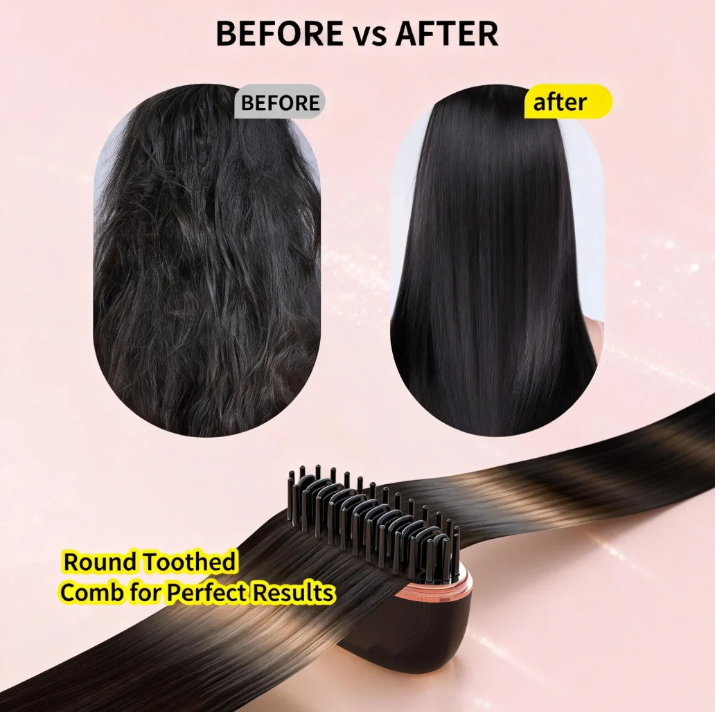 Мини-расческа для выпрямления волос с беспроводной зарядкой, портативная, многофункциональная, не повреждает волосы, для укладки и выпрямления.
Мини-расческа для выпрямления волос с беспроводной зарядкой, портативная, многофункциональная, не повреждает волосы, для укладки и выпрямления.