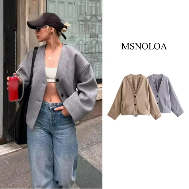 2024autumn new women's clothing 2024 fashion temperament versatile bat sleeve loose woolen jacket coat ladies
2024autumn new women's clothing 2024 fashion temperament versatile bat sleeve loose woolen jacket coat ladies
