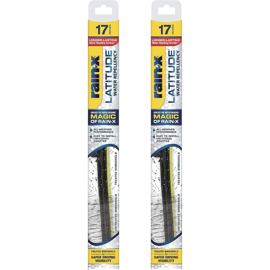 810203 Latitude 2In1 Water Repellent Wiper Blades 17 Inch Windshield Wipers Pack Of 2 for Automotive Use Advanced Water Repelle
810203 Latitude 2In1 Water Repellent Wiper Blades 17 Inch Windshield Wipers Pack Of 2 for Automotive Use Advanced Water Repelle