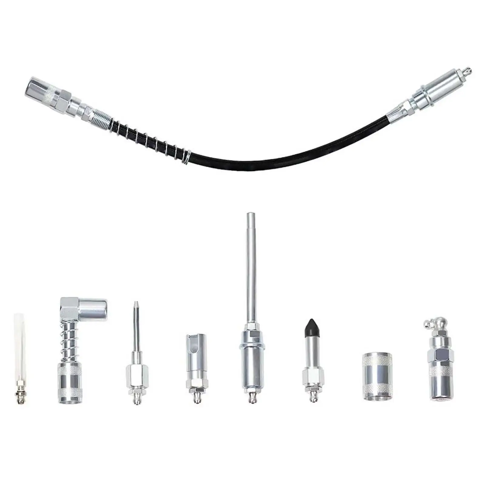 9 Pieces Grease Coupler Kit High Hardness Quick Connect Complete Accessories
9 Pieces Grease Coupler Kit High Hardness Quick Connect Complete Accessories