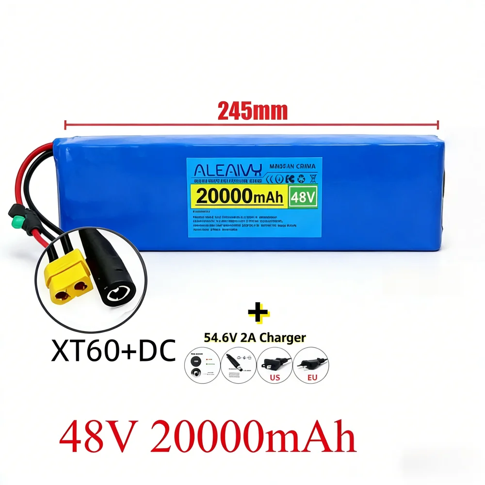 Литий-ионный аккумуляторный блок 13S2P 48В 10000мАч 20Ач с BMS 250Вт 350Вт 500Вт и бесплатным зарядным устройством 54.6В 2А
Литий-ионный аккумуляторный блок 13S2P 48В 10000мАч 20Ач с BMS 250Вт 350Вт 500Вт и бесплатным зарядным устройством 54.6В 2А