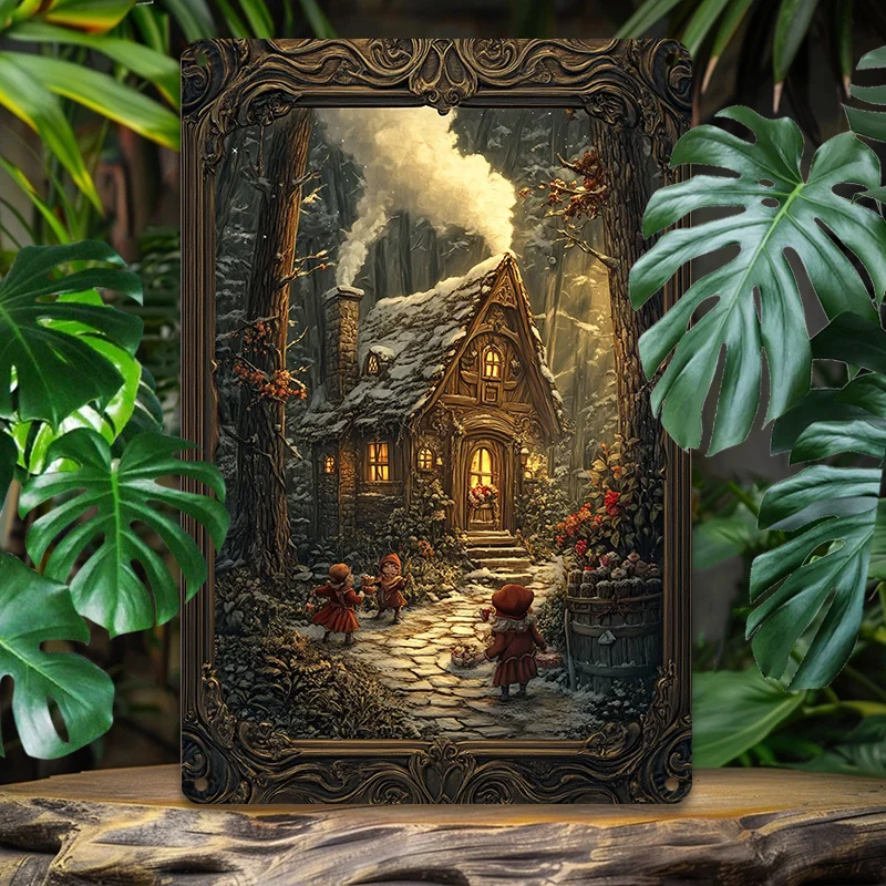 Fairy Tale House Metal Wall Art, Enchanting Aluminum Tin Sign, Durable Weather-Resistant Outdoor/Indoor Decoration
Fairy Tale House Metal Wall Art, Enchanting Aluminum Tin Sign, Durable Weather-Resistant Outdoor/Indoor Decoration