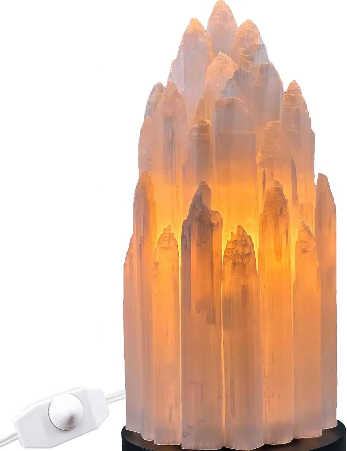 Selenite Crystal Salt Lamp with Dimmer, 10.25in Natural White Rock Light for Bedroom Yoga Meditation
Selenite Crystal Salt Lamp with Dimmer, 10.25in Natural White Rock Light for Bedroom Yoga Meditation