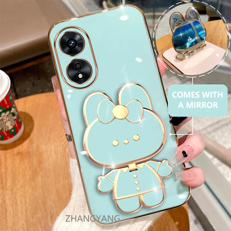 Case For oppo reno 8t 4G reno 8t 5G Electroplated straight edge silicone phone case cute 3D rabbit with built-in mirror for anti
Case For oppo reno 8t 4G reno 8t 5G Electroplated straight edge silicone phone case cute 3D rabbit with built-in mirror for anti