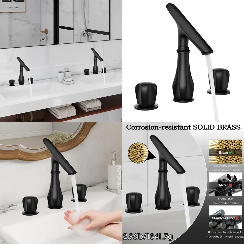 8 широко распространенных смесителей для раковины из цельной латуни с 3 отверстиями, регулируемым изливом и 2 ручками
8 широко распространенных смесителей для раковины из цельной латуни с 3 отверстиями, регулируемым изливом и 2 ручками