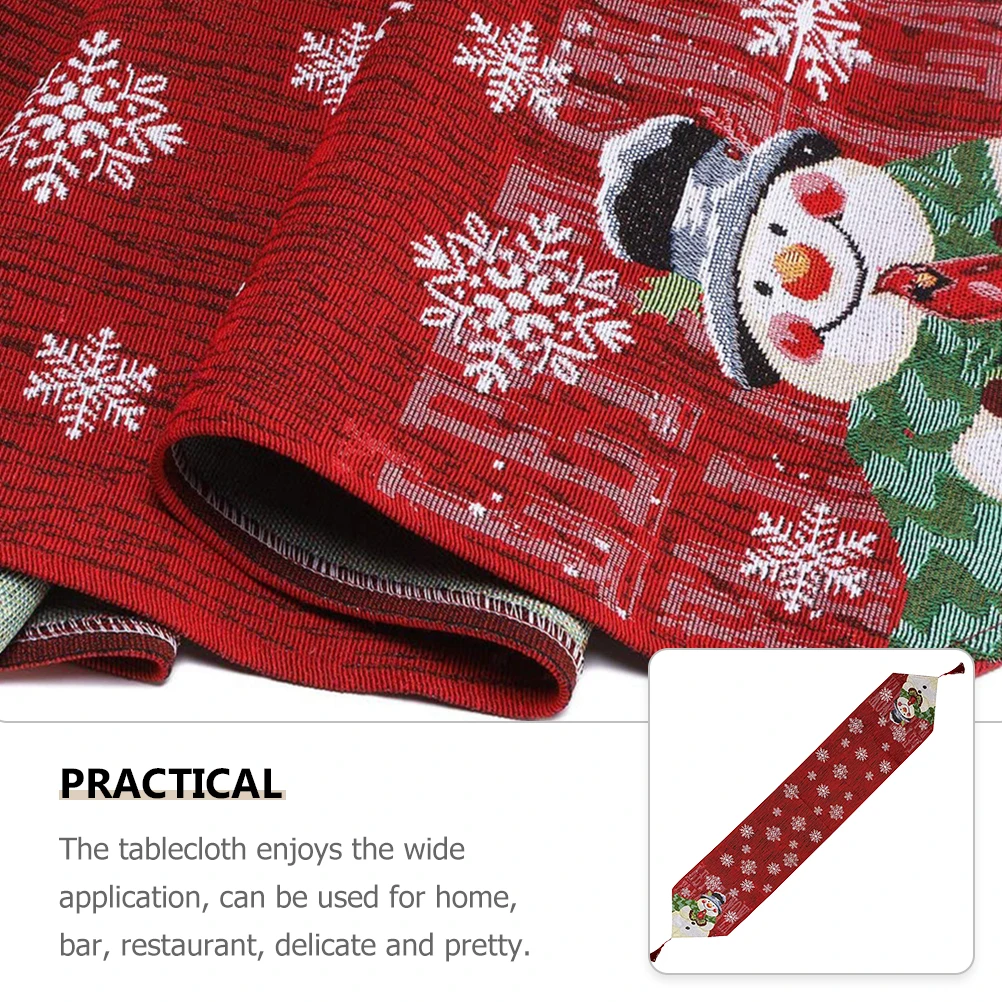 Christmas Snowman Table Runner Cloth for Party Tablecloth Dinner Decor Decoration
Christmas Snowman Table Runner Cloth for Party Tablecloth Dinner Decor Decoration
