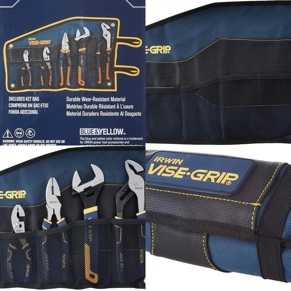 VISE-GRIP Pliers Set with Tool Wrap, 5-Piece (2078708), Blue
VISE-GRIP Pliers Set with Tool Wrap, 5-Piece (2078708), Blue