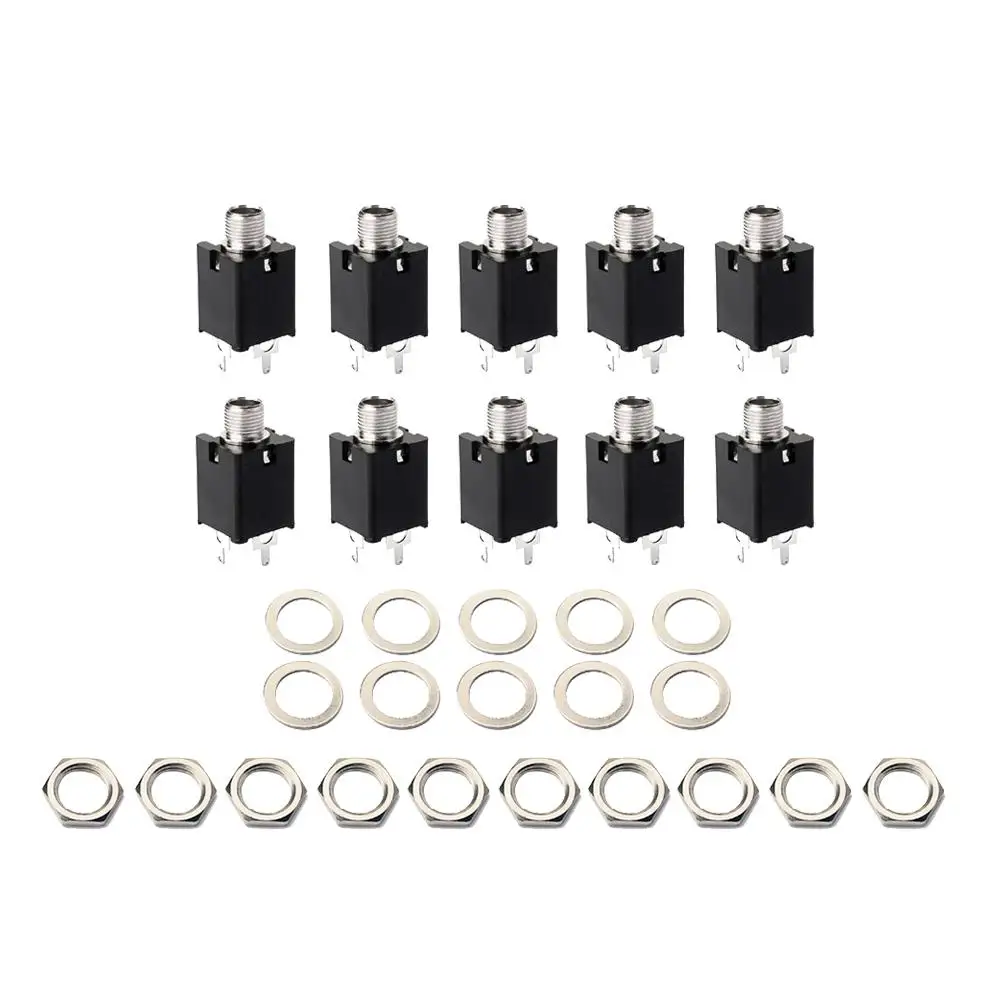 10Pcs Cylinder Socket Endpin Electric Guitar Mono Jack Stereo Guitar Bass Input 1/4Inch 6 35mm Accessories
10Pcs Cylinder Socket Endpin Electric Guitar Mono Jack Stereo Guitar Bass Input 1/4Inch 6 35mm Accessories