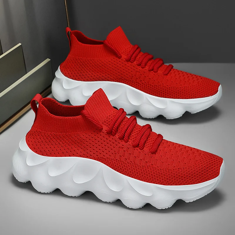 New Knit Men's Socks Shoes Large Size 36-48 Breathable Platform Red Sneakers Men Comfort Non-Slip Low Cut Running Shoes Women
New Knit Men's Socks Shoes Large Size 36-48 Breathable Platform Red Sneakers Men Comfort Non-Slip Low Cut Running Shoes Women