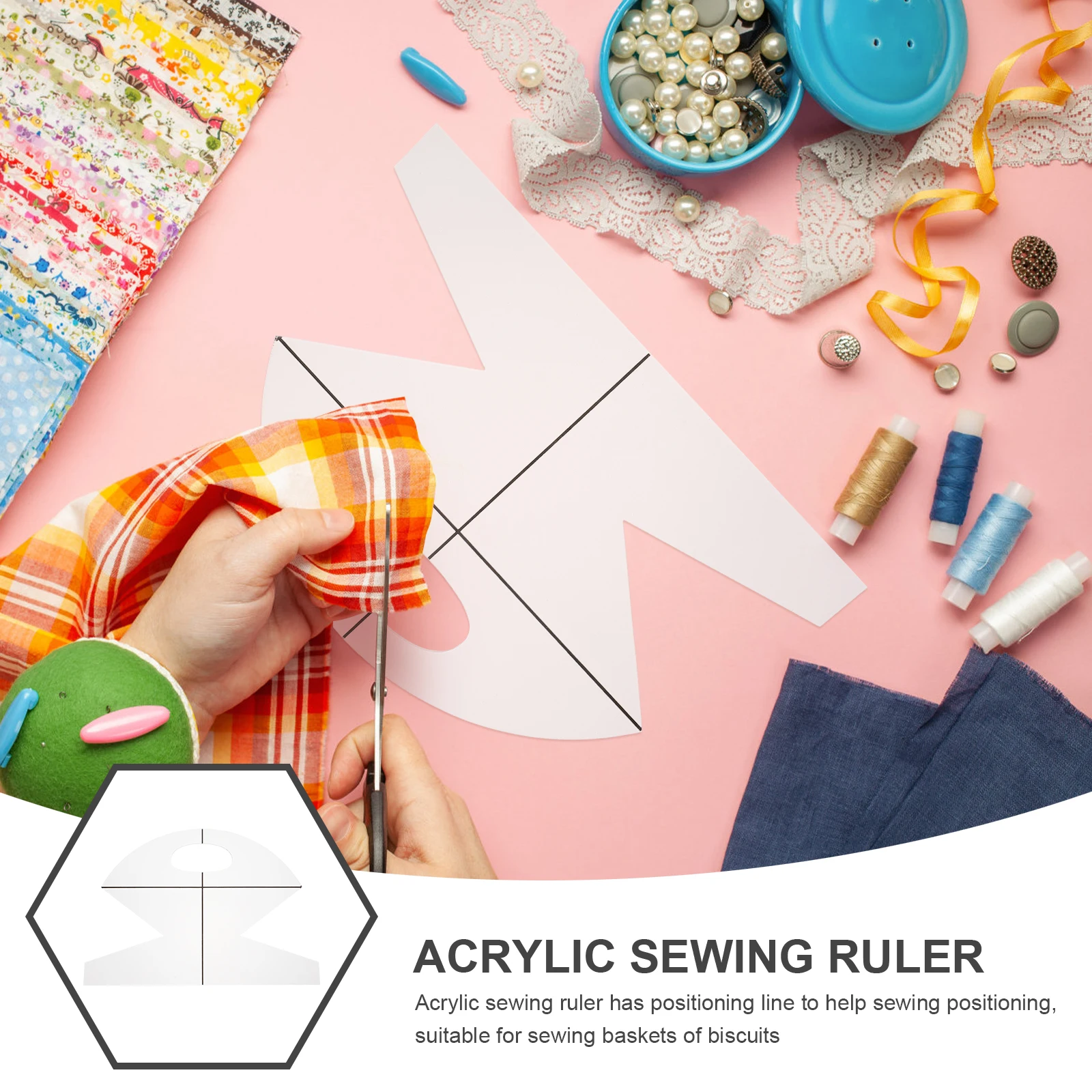 Sewing Ruler Template Slotted Quilting Hand for Patchwork DIY Little Basket Templates
Sewing Ruler Template Slotted Quilting Hand for Patchwork DIY Little Basket Templates