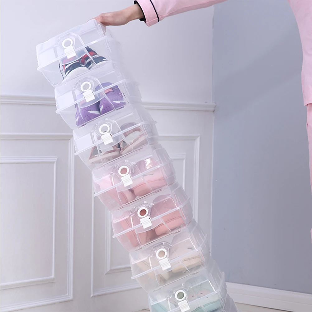 Large Transparent Shoe for Wardrobe Storage Plastic Boxes Stackable Thicken Storage Box Anti Dust Shoes Box Suitable for Most
Large Transparent Shoe for Wardrobe Storage Plastic Boxes Stackable Thicken Storage Box Anti Dust Shoes Box Suitable for Most