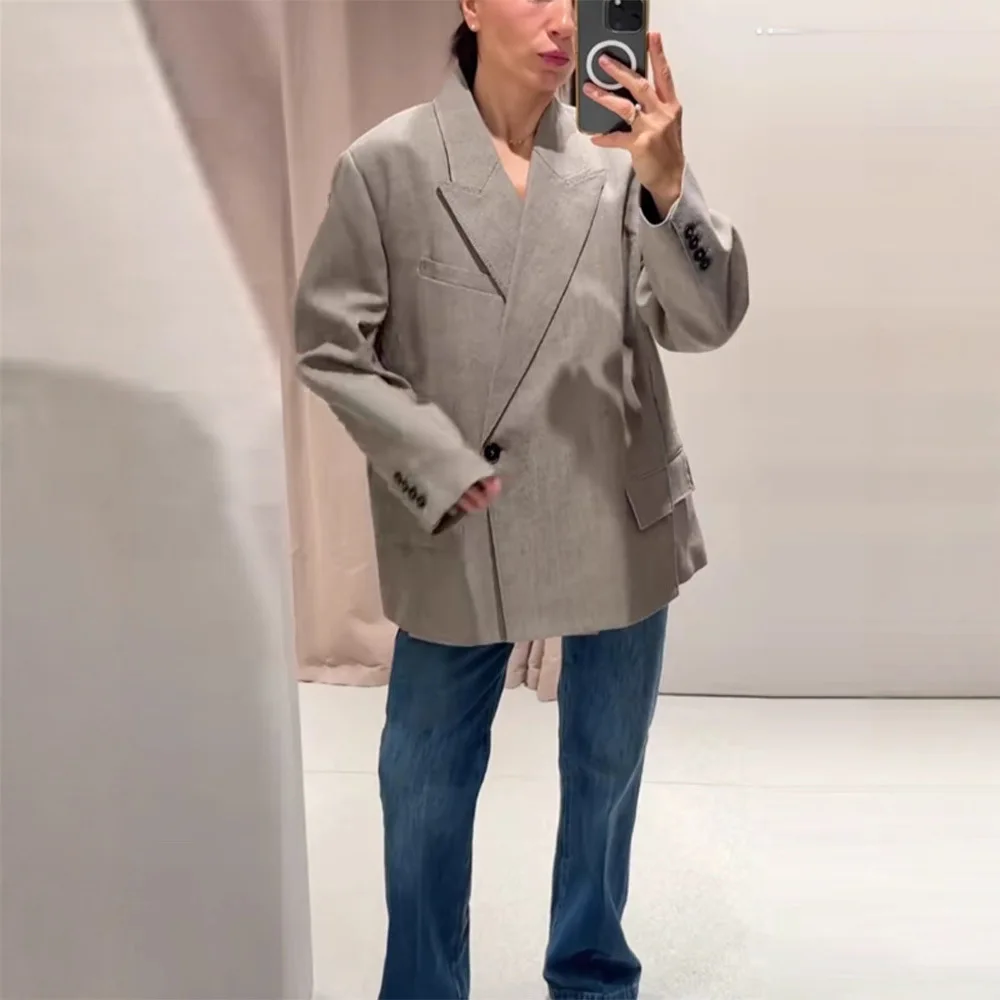 Wein Lady Autumn Winter Women's Commuting Niche Style Light Luxury Casual Pocket Slit Jacket Coat Warm Wear Gery Collar office
Wein Lady Autumn Winter Women's Commuting Niche Style Light Luxury Casual Pocket Slit Jacket Coat Warm Wear Gery Collar office