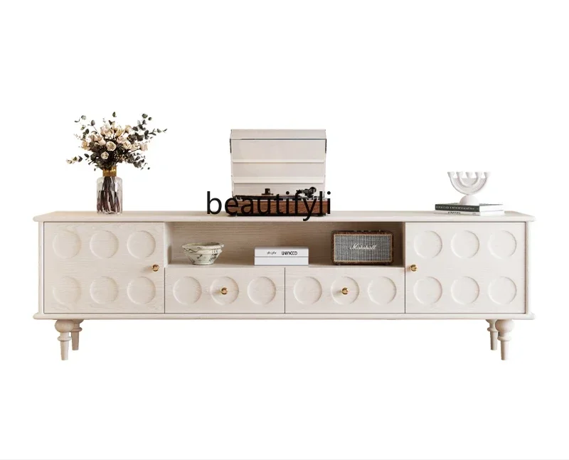 New Arrivals French all-solid wood TV cabinet coffee table combination living room oak TV cabinet small apartment S03
New Arrivals French all-solid wood TV cabinet coffee table combination living room oak TV cabinet small apartment S03