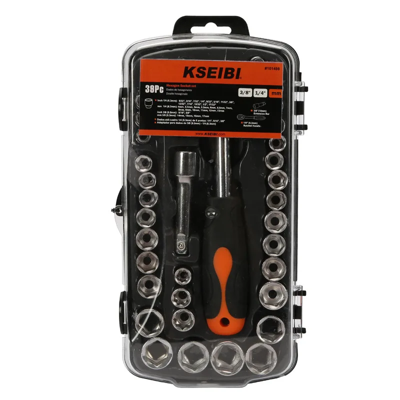 39PCS Ratchet Socket Wrench Set Drive - Home Car Repair Tool Kit with Case, Motorcycle/Bicycle Maintenance
39PCS Ratchet Socket Wrench Set Drive - Home Car Repair Tool Kit with Case, Motorcycle/Bicycle Maintenance