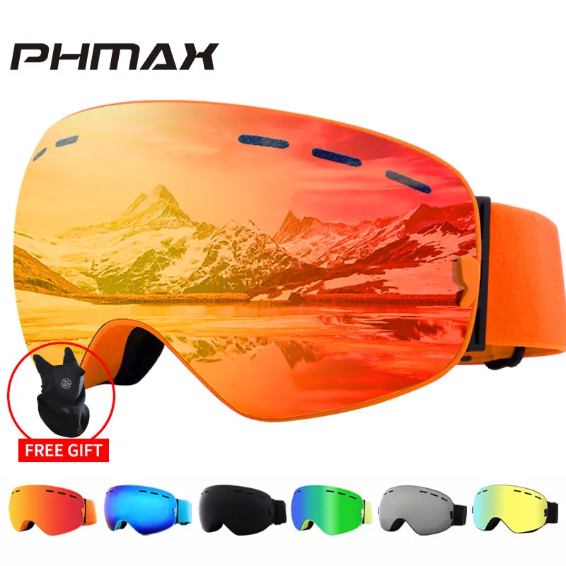 PHMAX лыжные очки зимние противотуманные лыжные очки UV400 защита двухслойные снежные очки уличные сноубордические очки для мужчин и женщин
PHMAX лыжные очки зимние противотуманные лыжные очки UV400 защита двухслойные снежные очки уличные сноубордические очки для мужчин и женщин