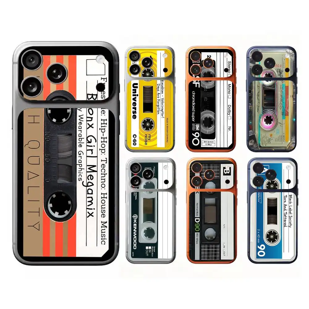 Retro Creative Audio Wrap Sticker For IPhone17 Pro/17pro Max Phone Decal Skin Rear Protector Case Film Full Cover