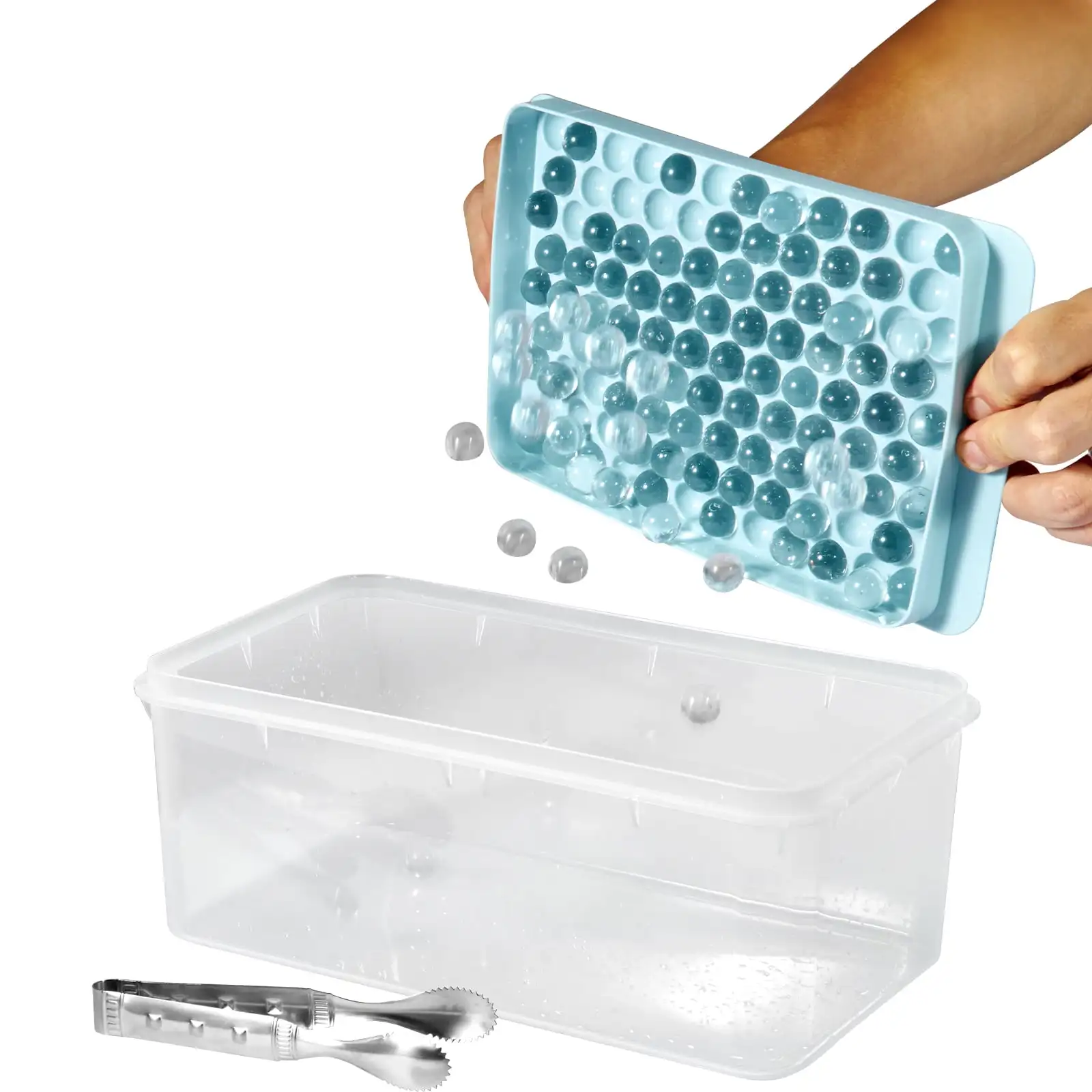 SKYSHALO Ice Cube Tray Silicone Round Ice Ball Maker 2 Pack with Lid Easy Release
SKYSHALO Ice Cube Tray Silicone Round Ice Ball Maker 2 Pack with Lid Easy Release