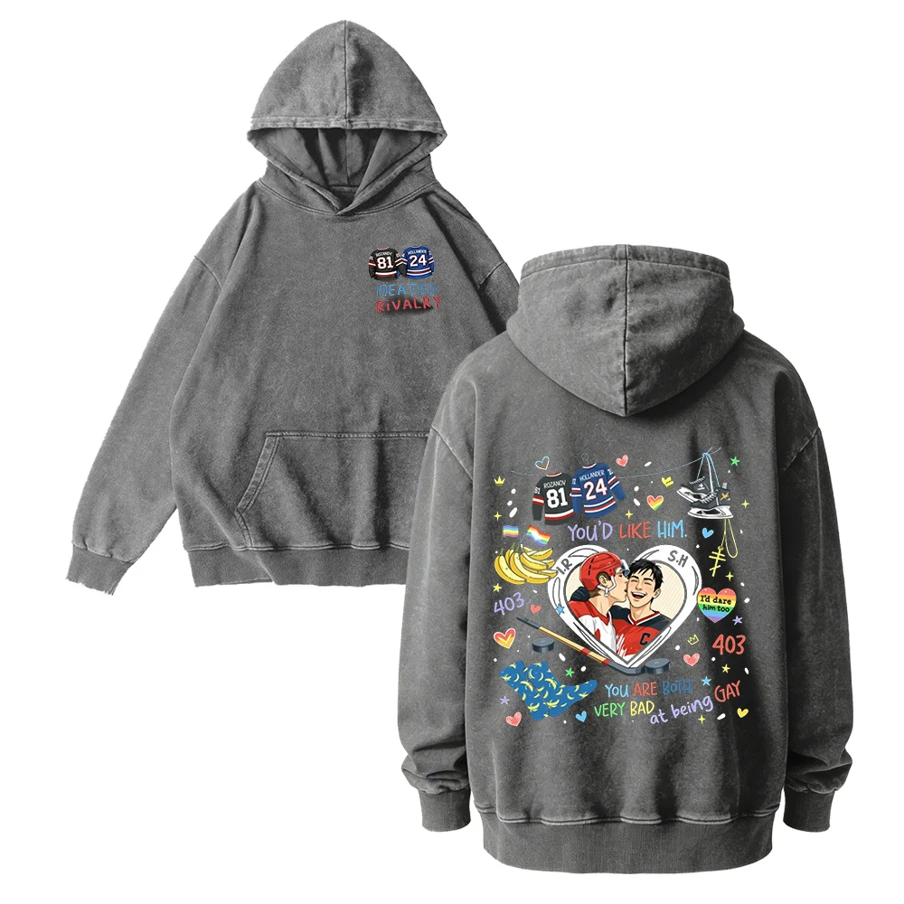 Толстовка с принтом «Heated Rivalry», винтажный стиль, хлопок, для мужчин и женщин, хип-хоп, спортивный пуловер, модный свитшот, высокое качество
Толстовка с принтом «Heated Rivalry», винтажный стиль, хлопок, для мужчин и женщин, хип-хоп, спортивный пуловер, модный свитшот, высокое качество