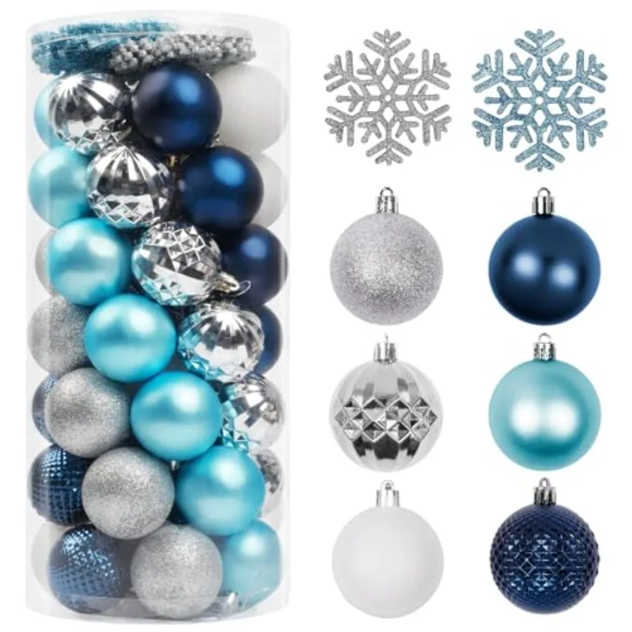 Christmas Tree Decorations Ornament Set, 60ct 2.36 Inch Navy Shatterproof Christmas Ball Ornaments, Hanging Ball for Xmas Holid
Christmas Tree Decorations Ornament Set, 60ct 2.36 Inch Navy Shatterproof Christmas Ball Ornaments, Hanging Ball for Xmas Holid