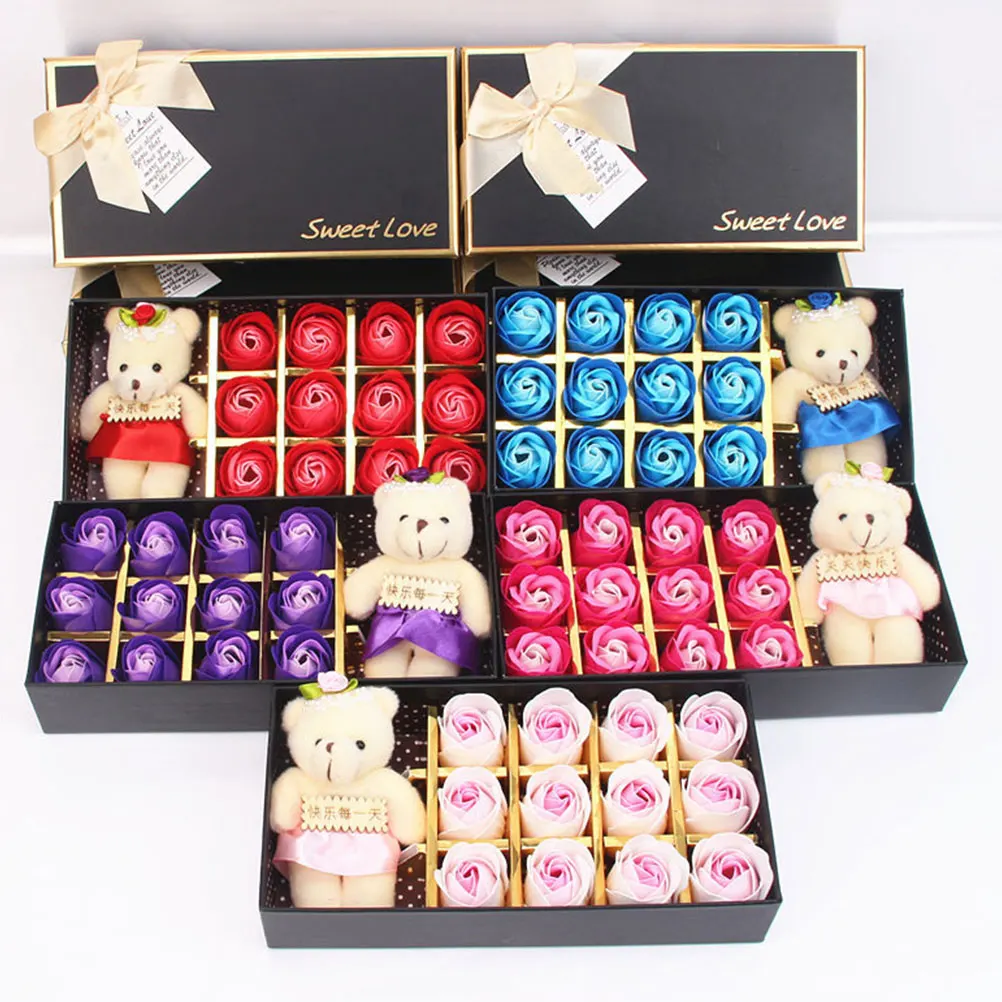 2 Boxes Rose-shaped Soap Flower Soap Gift Mothers Day Rose Soap Petal Bath Body Soap Wedding Party Gift 18 Flowers in Each Box
2 Boxes Rose-shaped Soap Flower Soap Gift Mothers Day Rose Soap Petal Bath Body Soap Wedding Party Gift 18 Flowers in Each Box