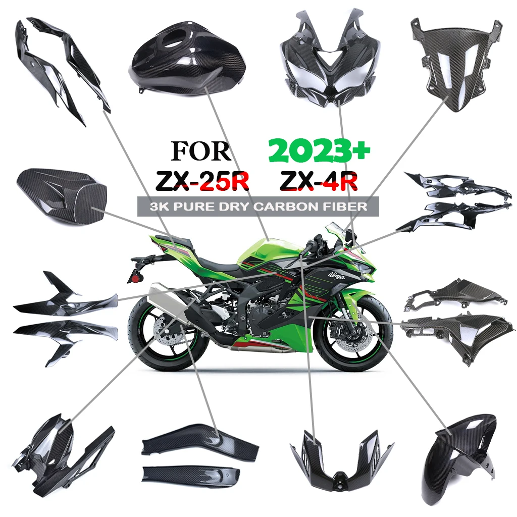 Fender Fuel Tank Side Panel Fairing Kit Dry Carbon Fiber Motorcycle Accessories For Kawasaki Ninja ZX4R ZX4RR ZX25R 2023+ 2024
Fender Fuel Tank Side Panel Fairing Kit Dry Carbon Fiber Motorcycle Accessories For Kawasaki Ninja ZX4R ZX4RR ZX25R 2023+ 2024