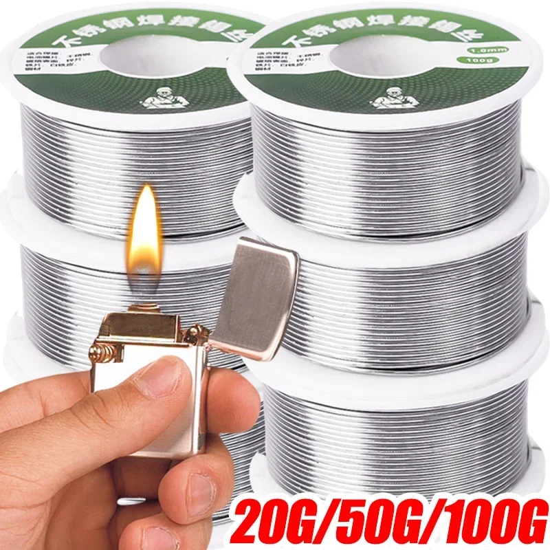 Easy Melt Solder Wire Stainless Steel Low Temperature Aluminum Copper Iron Metal Weld Cored Welding Soldering Rods 100/50/20g
Easy Melt Solder Wire Stainless Steel Low Temperature Aluminum Copper Iron Metal Weld Cored Welding Soldering Rods 100/50/20g