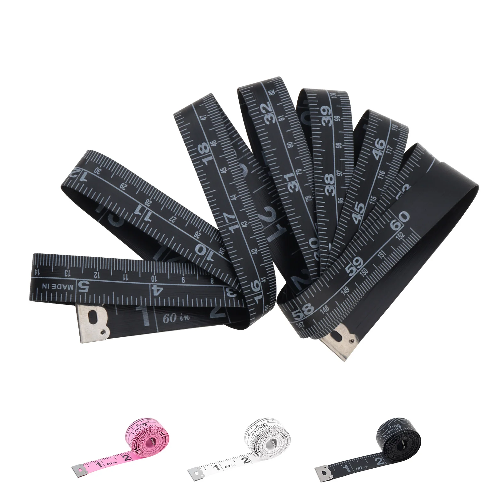 152cm 60 inch Soft Tape Measure Double Sided Clothing Tailor Measuring Ruler Body Sewing Flexible Measurement Tape Ruler
152cm 60 inch Soft Tape Measure Double Sided Clothing Tailor Measuring Ruler Body Sewing Flexible Measurement Tape Ruler
