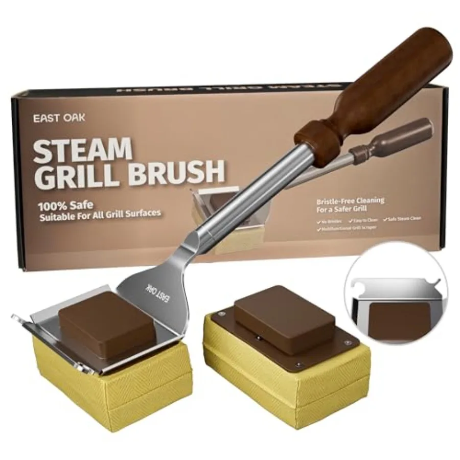 Bristle Free, BBQ Replaceable Cleaning Head, Unique Seaml-Fit Scraper Tool
Bristle Free, BBQ Replaceable Cleaning Head, Unique Seaml-Fit Scraper Tool