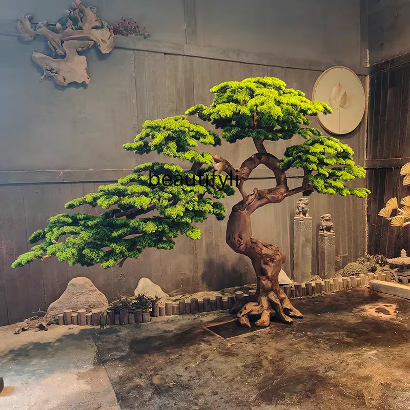 Simulated welcome pine tree landscape dry landscape fake tree staircase indoor dry scene green plant pine tree
Simulated welcome pine tree landscape dry landscape fake tree staircase indoor dry scene green plant pine tree