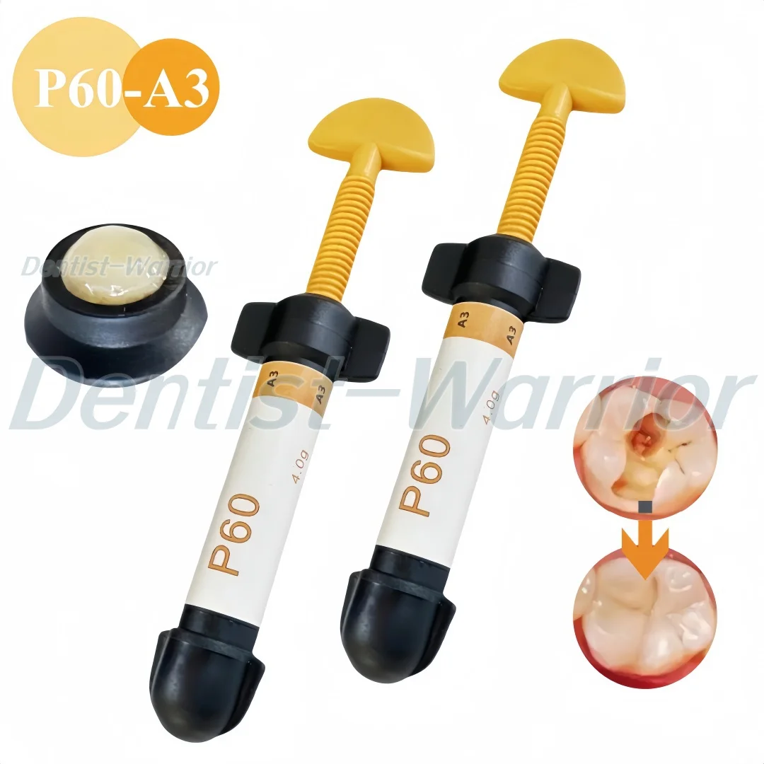 P60 A3 Dental Composite Resin Light-curing Posterior Teeth Special Filling Materials Universal Adhesive 4g/Pcs
P60 A3 Dental Composite Resin Light-curing Posterior Teeth Special Filling Materials Universal Adhesive 4g/Pcs