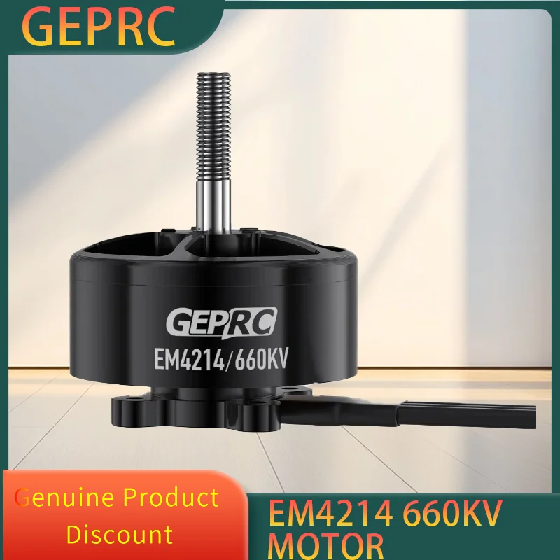 GEPRC EM4214 660KV Motor 80A-100A Brushless 25.2V Motor Black with12-14 Inch Long-range FPV Racing RC Drone Multicopter
GEPRC EM4214 660KV Motor 80A-100A Brushless 25.2V Motor Black with12-14 Inch Long-range FPV Racing RC Drone Multicopter