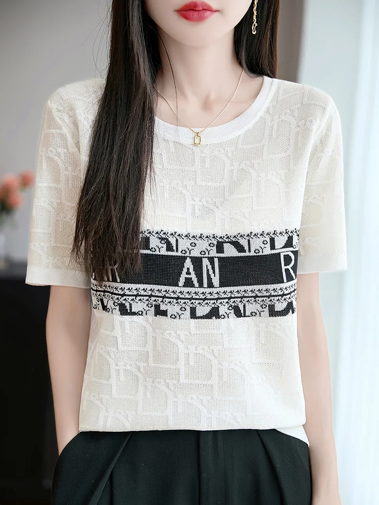 2025 Spring/Summer 100% Lycer Tops Women's T-Shirts O-Neck Breathable Refreshing Short Sleeves Loose Casual Fashion Comfortable
2025 Spring/Summer 100% Lycer Tops Women's T-Shirts O-Neck Breathable Refreshing Short Sleeves Loose Casual Fashion Comfortable