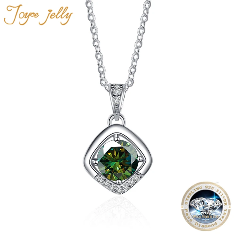 JoyceJelly 1ct VVS D Colored Moissanite Diamond Necklace For Women Silver 925 Jewelry Female Simple Temperament Clavicle Chain
JoyceJelly 1ct VVS D Colored Moissanite Diamond Necklace For Women Silver 925 Jewelry Female Simple Temperament Clavicle Chain