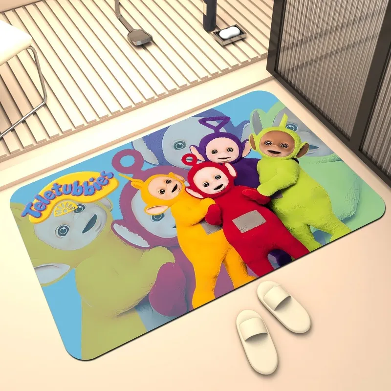 Популярный напольный коврик серии Teletubbies с мультяшным принтом, впитывающий противоскользящий и быстросохнущий напольный коврик для ванной комнаты, товары для дома
Популярный напольный коврик серии Teletubbies с мультяшным принтом, впитывающий противоскользящий и быстросохнущий напольный коврик для ванной комнаты, товары для дома