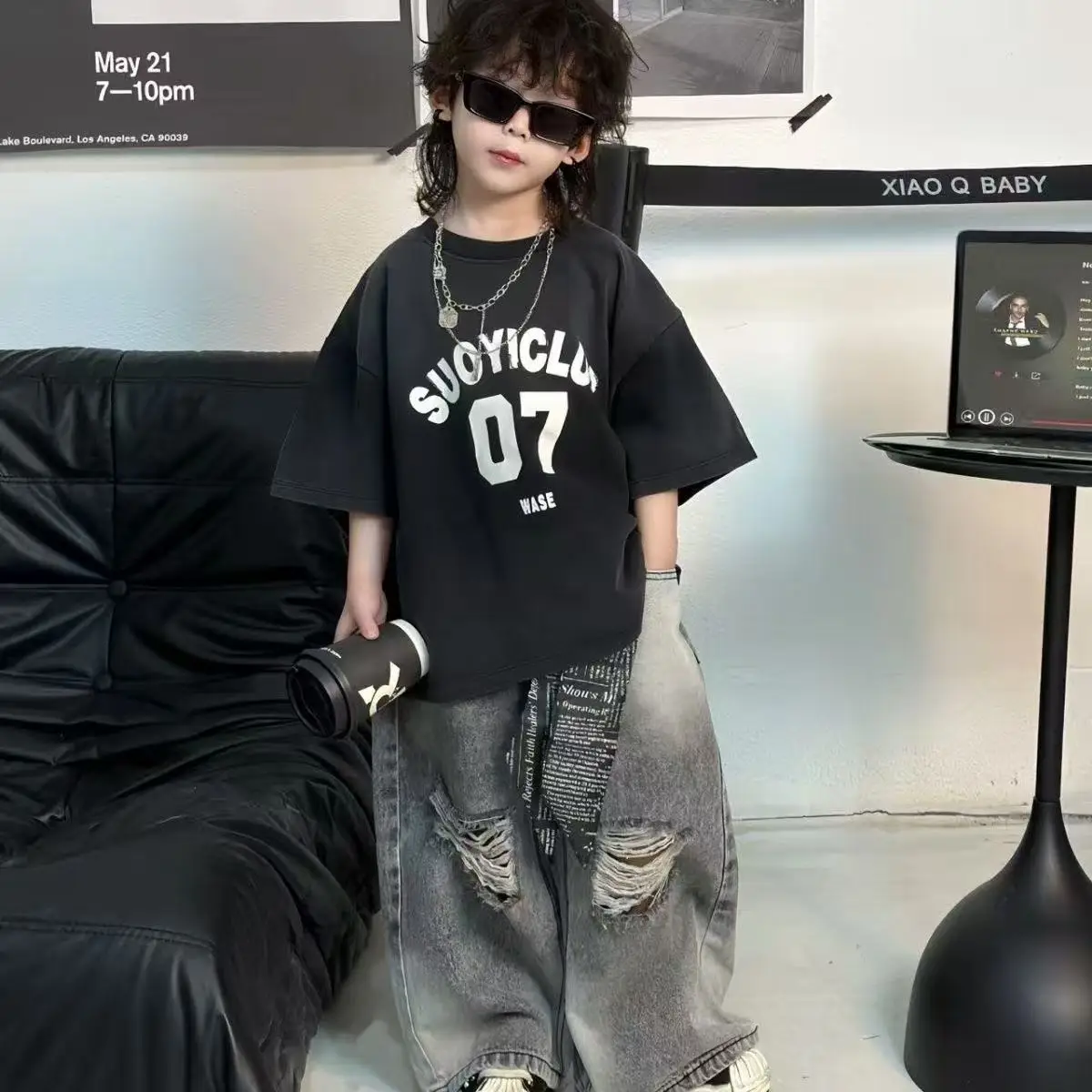 Boys Summer Clothing Sets 2026 New Arrival Cotton Short Sleeve T-shirt and Ripped Jeans Suit 2 Piece Kids Toddler Fashion Outfit
Boys Summer Clothing Sets 2026 New Arrival Cotton Short Sleeve T-shirt and Ripped Jeans Suit 2 Piece Kids Toddler Fashion Outfit