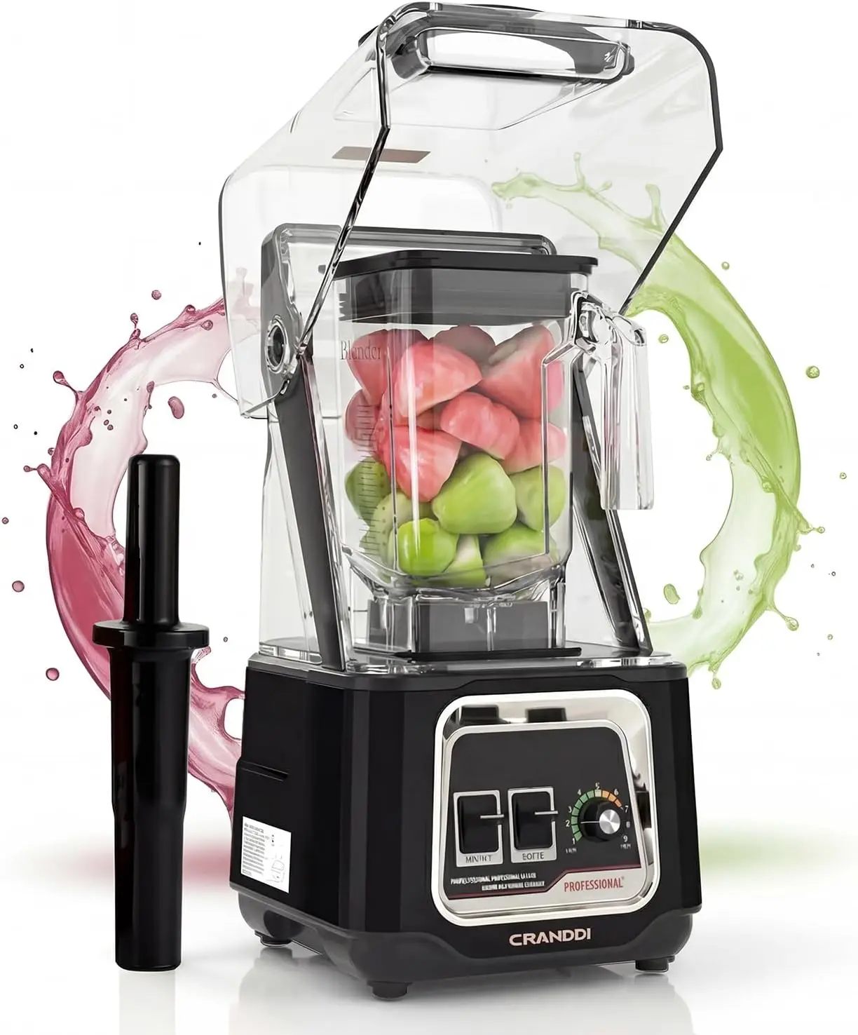 Professional Smoothie Blender, 2200W Commercial Soundproof Quiet blender with Removable Soundproof Shield for Crushing Ice
Professional Smoothie Blender, 2200W Commercial Soundproof Quiet blender with Removable Soundproof Shield for Crushing Ice
