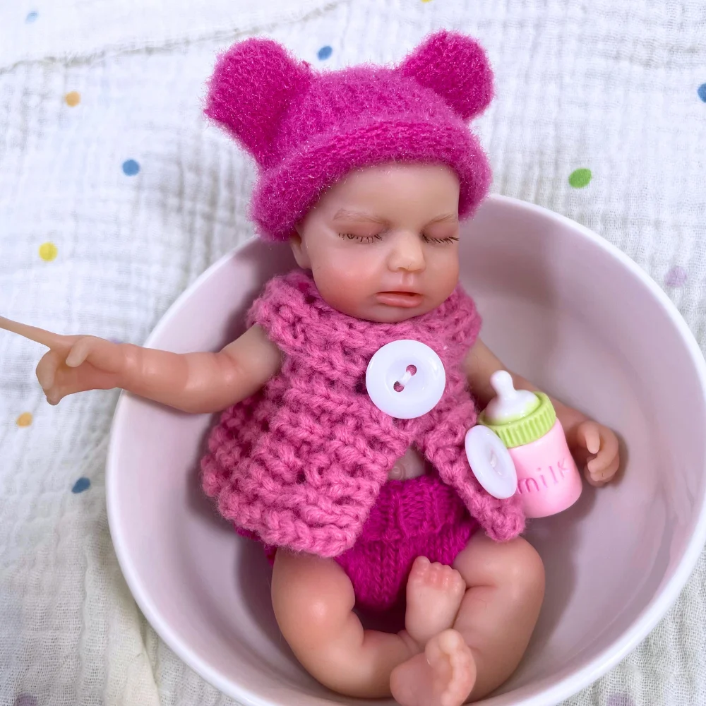 Mini 6 Inch 15CM Full Solid Silicone Reborn Baby Doll LouLou Girl Washable Body Lifelike Soft Silicone Birthday Christmas Gift
Mini 6 Inch 15CM Full Solid Silicone Reborn Baby Doll LouLou Girl Washable Body Lifelike Soft Silicone Birthday Christmas Gift