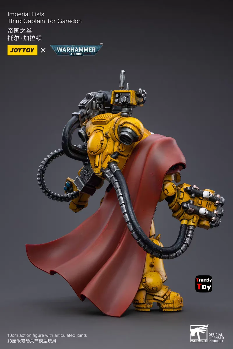 【JOYTOY】Warhammer 40K Lmperial Fists Third Captain Tor Garadon 1/18 Action Figure Toys
【JOYTOY】Warhammer 40K Lmperial Fists Third Captain Tor Garadon 1/18 Action Figure Toys
