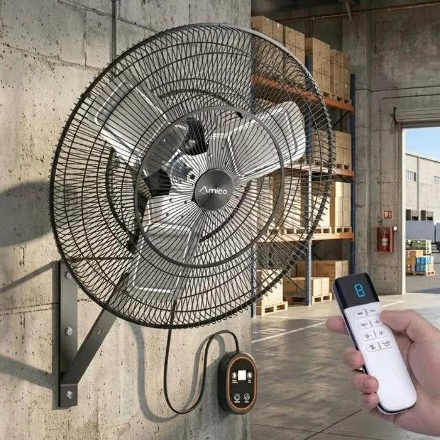 24 Inch Wall Mount Fan for Commercial Use, Gym, Patio, Garage, Outdoor: IP44 Waterproof ABS Plastic Black Fan with 8-Speed DC M
24 Inch Wall Mount Fan for Commercial Use, Gym, Patio, Garage, Outdoor: IP44 Waterproof ABS Plastic Black Fan with 8-Speed DC M