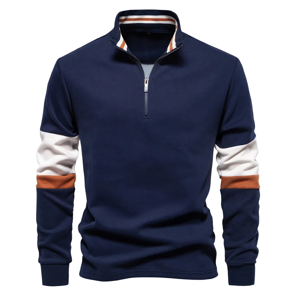 2024 New Autumn Long Sleeved Polo Collar Trend European Size Contrasting Color Men's High-Quality Casual Versatile Sweatshirt
2024 New Autumn Long Sleeved Polo Collar Trend European Size Contrasting Color Men's High-Quality Casual Versatile Sweatshirt