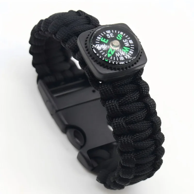 Emergency Bracelet with 7Strand 550LB Rope, Compass, Detachable Cord & Rescue Whistle - Durable Outdoor Survival Hiking Camping
Emergency Bracelet with 7Strand 550LB Rope, Compass, Detachable Cord & Rescue Whistle - Durable Outdoor Survival Hiking Camping