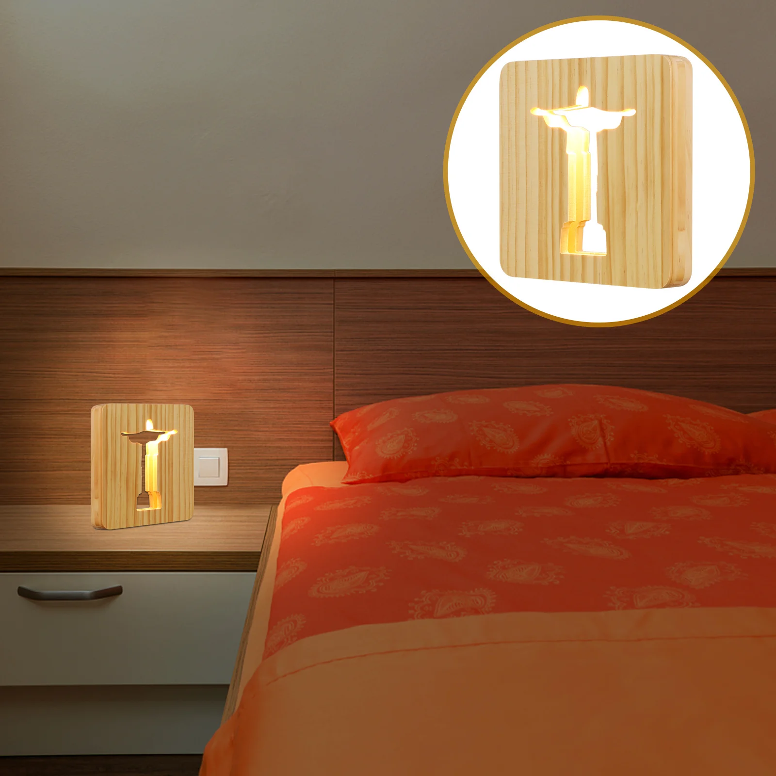 Jesus Cross 3D LED Wooden Acrylic Night Light for Bedroom Dorm Office USB 3D Illusion Table Lamp Engraving Wooden Night Light
Jesus Cross 3D LED Wooden Acrylic Night Light for Bedroom Dorm Office USB 3D Illusion Table Lamp Engraving Wooden Night Light