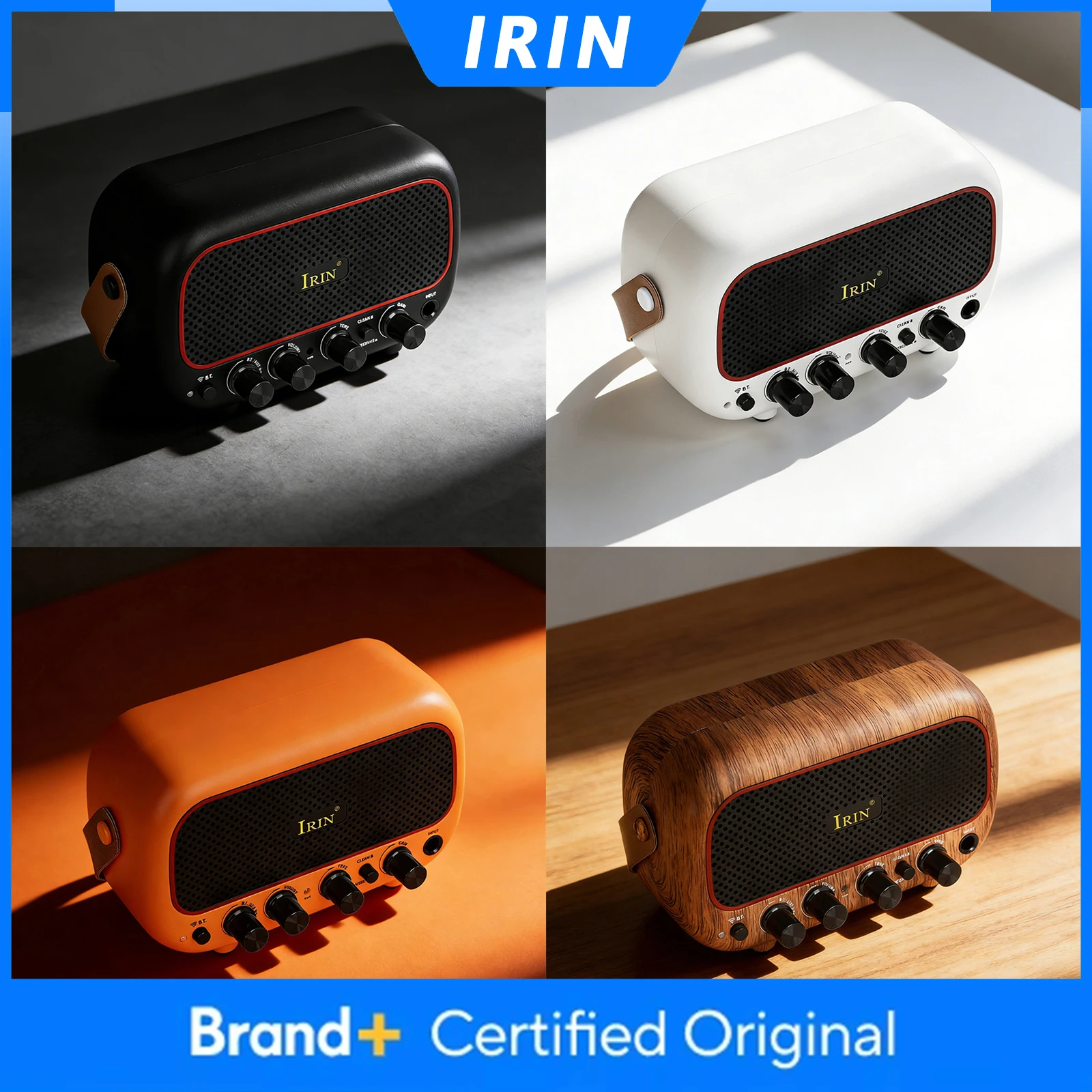 Гитарный усилитель IRIN MY-01 с беспроводным Bluetooth, усилитель с каналами Clean и Overdrive, аксессуары для электрогитары
Гитарный усилитель IRIN MY-01 с беспроводным Bluetooth, усилитель с каналами Clean и Overdrive, аксессуары для электрогитары