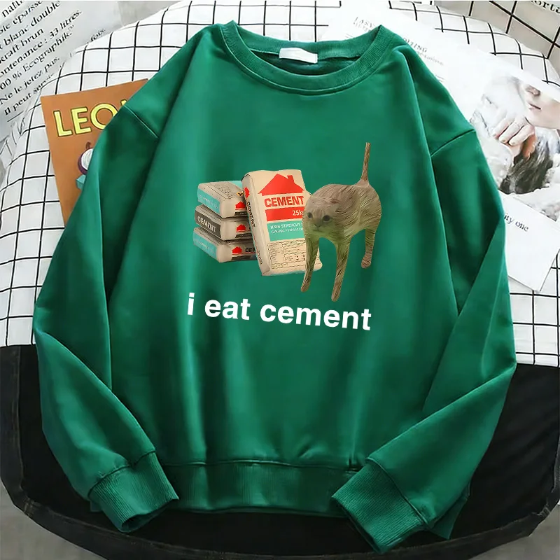 Fashion I Eat Cement Book Cat Funny Womens Solid Hoodies Sweatshirt Soft Breathable O-Neck Pullover Casual Female Clothes
Fashion I Eat Cement Book Cat Funny Womens Solid Hoodies Sweatshirt Soft Breathable O-Neck Pullover Casual Female Clothes