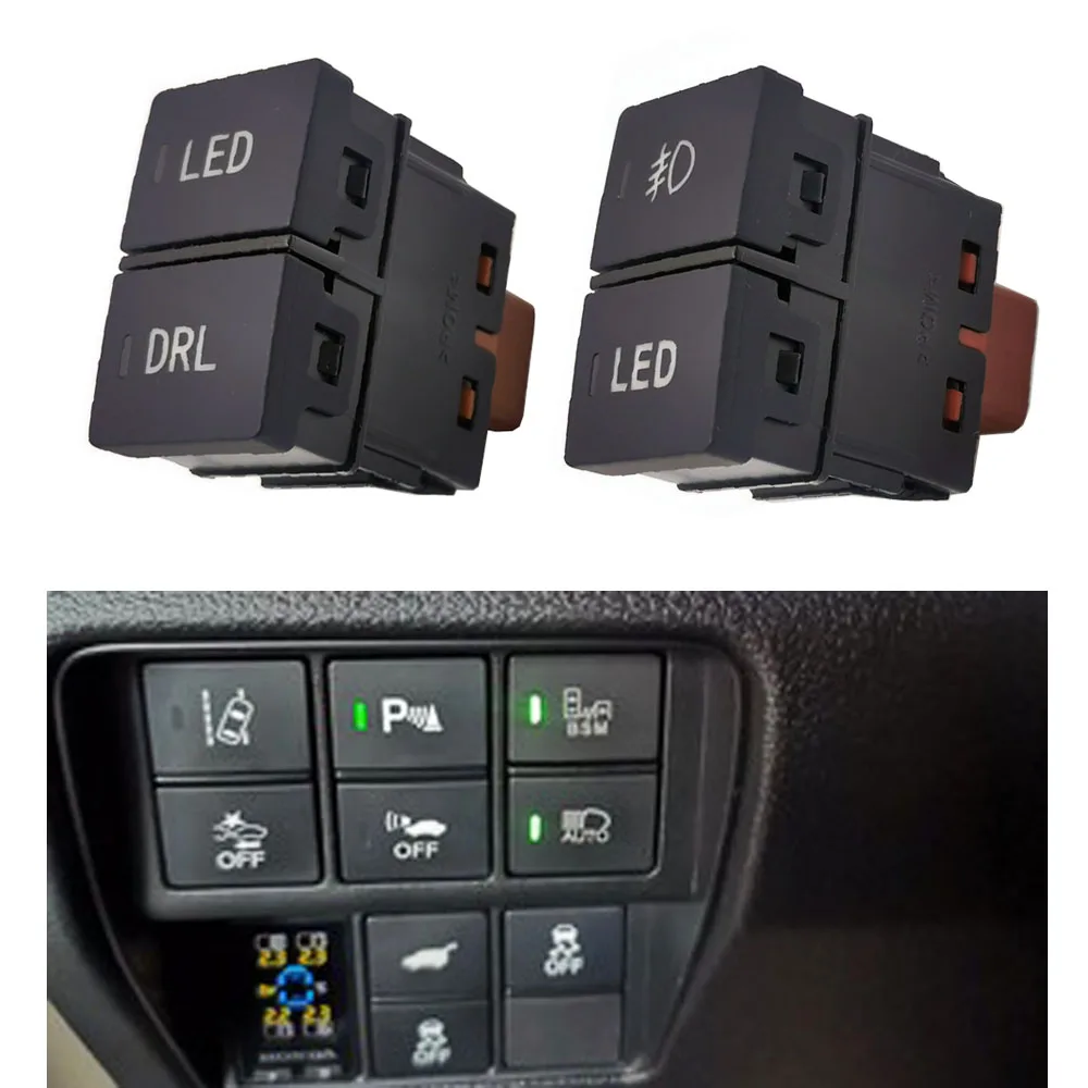 Car Green LED Dual Switch Fog Lights Radar Power Supply Headlight Switch Button With Wire for Honda
Car Green LED Dual Switch Fog Lights Radar Power Supply Headlight Switch Button With Wire for Honda
